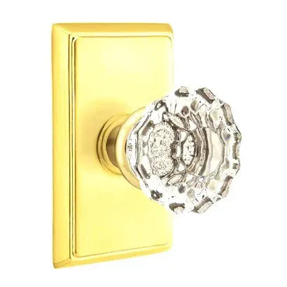 Emtek Astoria Door Knob with Rectangular Rose by Emtek