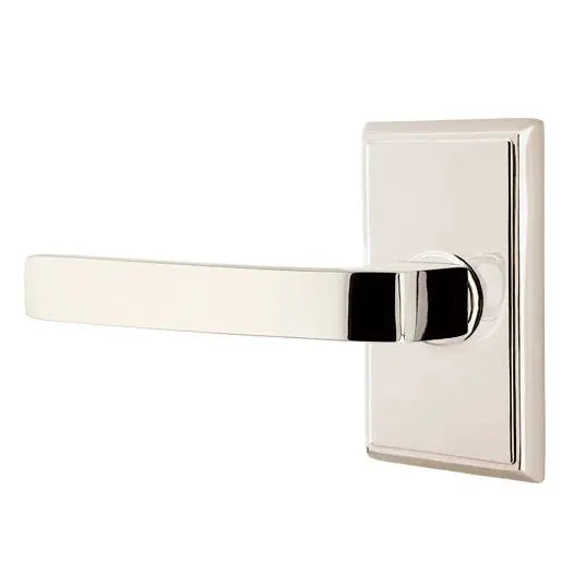 Emtek Breslin Lever with Rectangular Rose by Emtek
