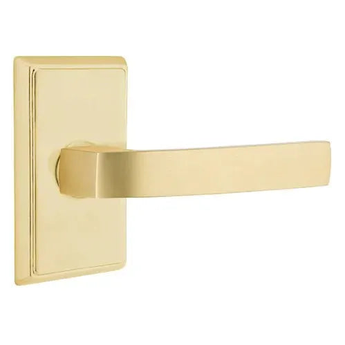 Emtek Breslin Lever with Rectangular Rose by Emtek