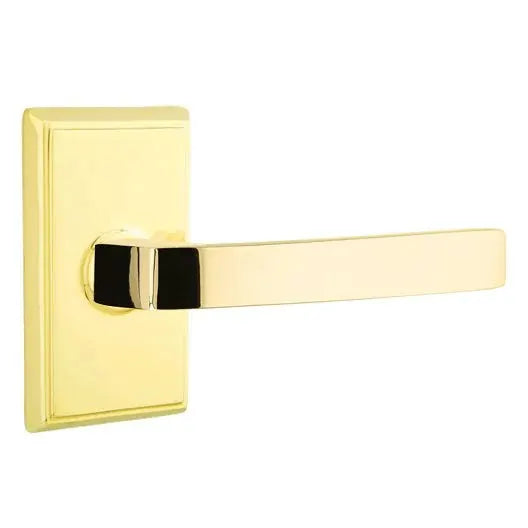 Emtek Breslin Lever with Rectangular Rose by Emtek