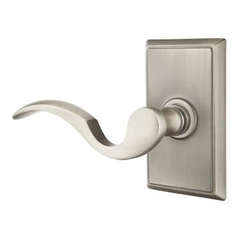 Emtek Cortina Door Lever with Rectangular Rose by Emtek