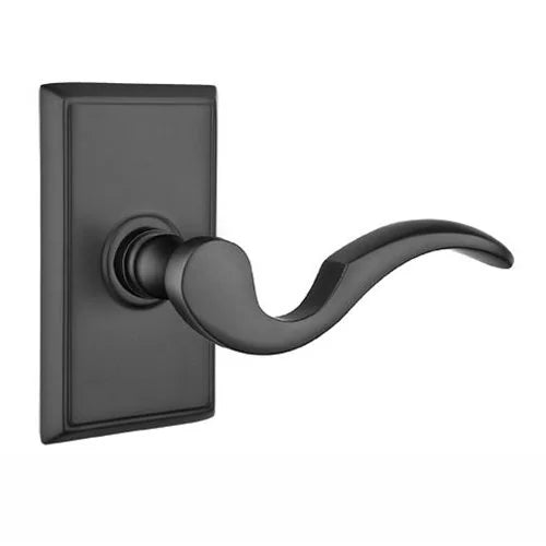 Emtek Cortina Door Lever with Rectangular Rose by Emtek