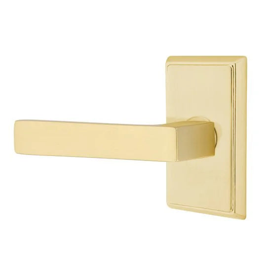 Emtek Dumont Lever with Rectangular Rose by Emtek