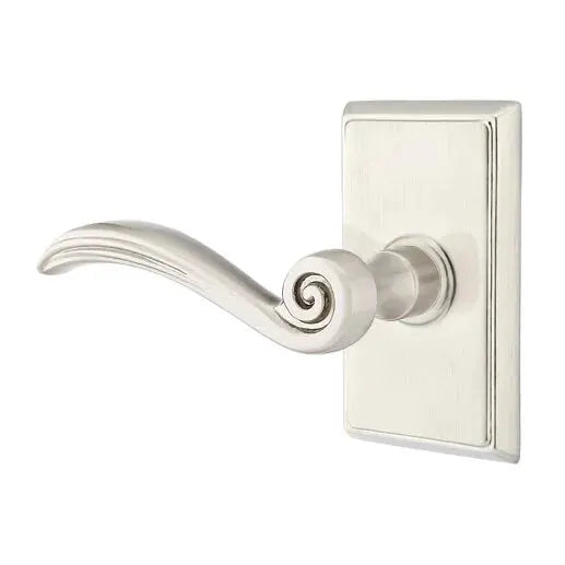 Emtek Elan Lever with Rectangular Rose by Emtek