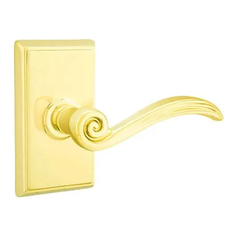 Emtek Elan Lever with Rectangular Rose by Emtek