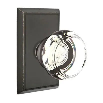 Emtek Georgetown Door Knob with Rectangular Rose by Emtek