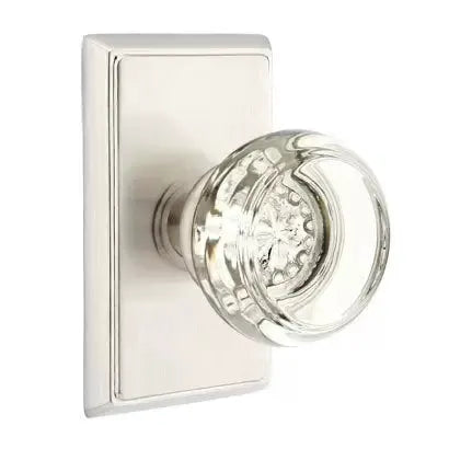 Emtek Georgetown Door Knob with Rectangular Rose by Emtek