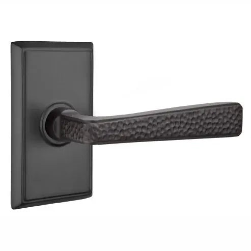 flat black door levers