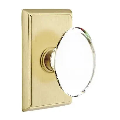 Emtek Hampton Door Knob with Rectangular Rose by Emtek