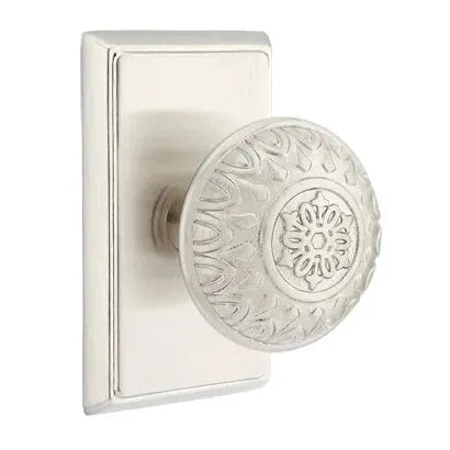 Emtek Lancaster Knob with Rectangular Rose by Emtek