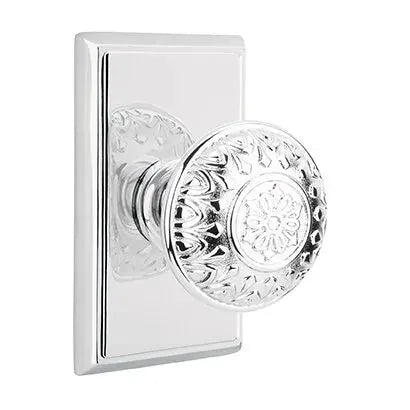 Emtek Lancaster Knob with Rectangular Rose by Emtek