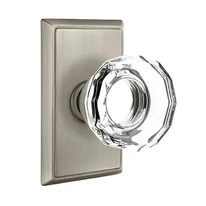 Emtek Lowell Door Knob with Rectangular Rose by Emtek