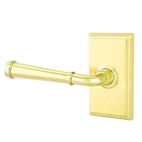 Emtek Merrimack Lever with Rectangular Rose by Emtek