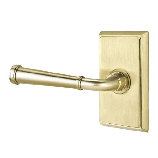 Emtek Merrimack Lever with Rectangular Rose by Emtek