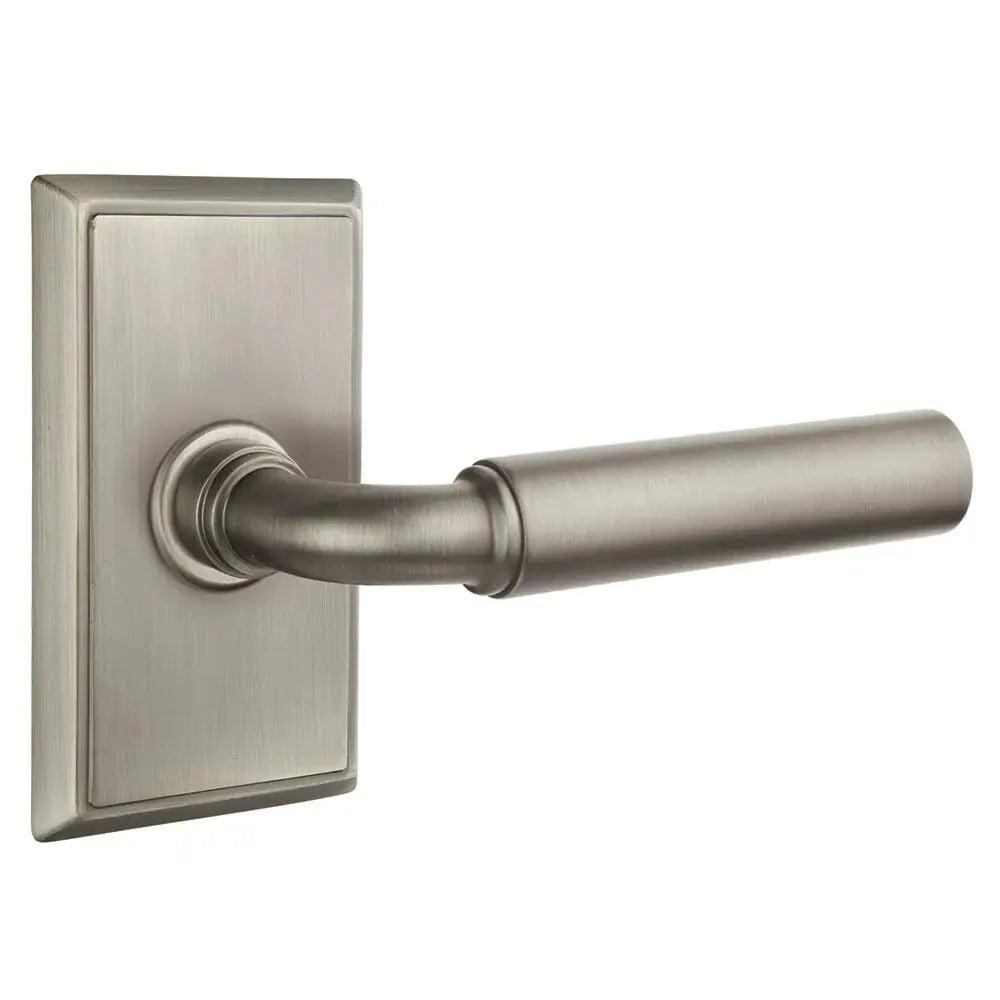 Emtek Manning Door Lever with Rectangular Rose by Emtek