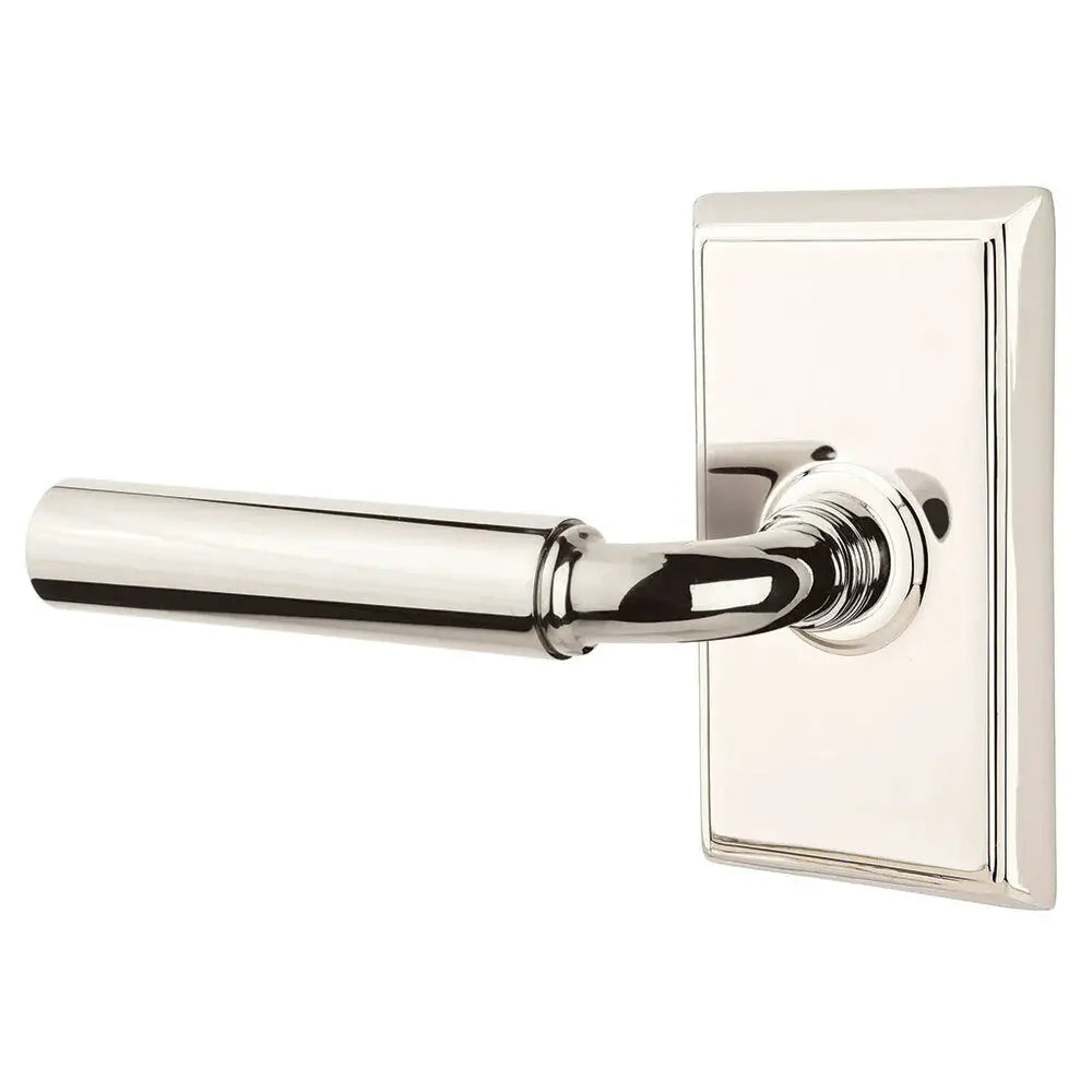 Emtek Manning Door Lever with Rectangular Rose by Emtek