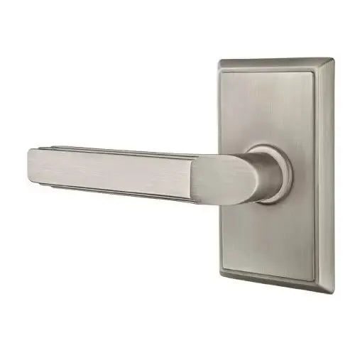 Emtek Milano Door Lever with Rectangular Rose by Emtek