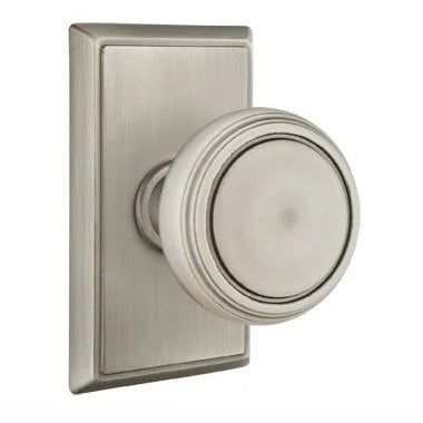 Emtek Norwich Door Knob with Rectangular Rose by Emtek