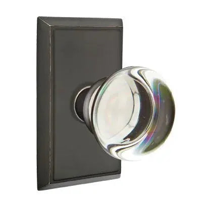 Emtek Providence Door Knob with Rectangular Rose by Emtek