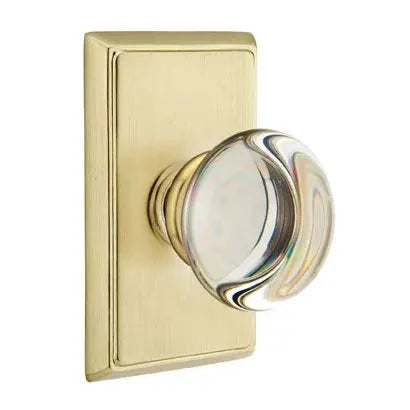 Emtek Providence Door Knob with Rectangular Rose by Emtek