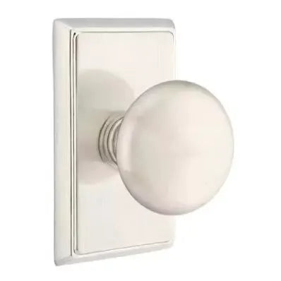 Emtek Providence Door Knob with Rectangular Rose by Emtek
