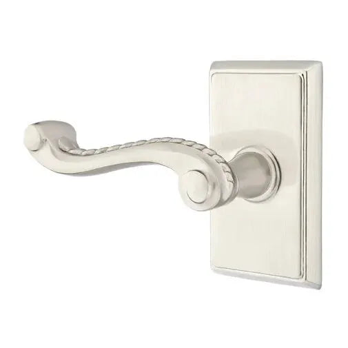 Emtek Rope Lever with Rectangular Rose by Emtek