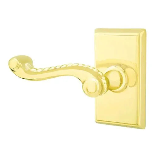 Emtek Rope Lever with Rectangular Rose by Emtek