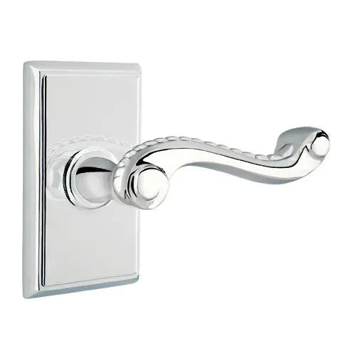 Emtek Rope Lever with Rectangular Rose by Emtek
