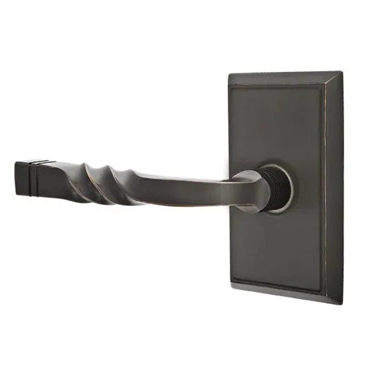 Emtek Sante Fe Lever with Rectangular Rose by Emtek