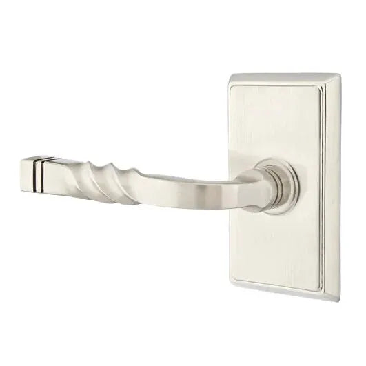 Emtek Sante Fe Lever with Rectangular Rose by Emtek