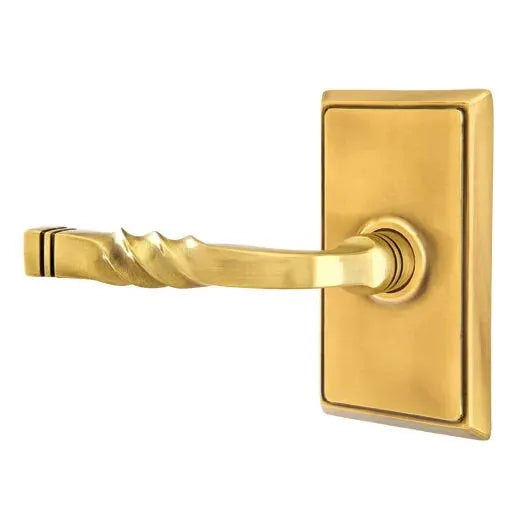 Emtek Sante Fe Lever with Rectangular Rose by Emtek