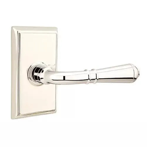 Emtek Turino Door Lever with Rectangular Rose by Emtek