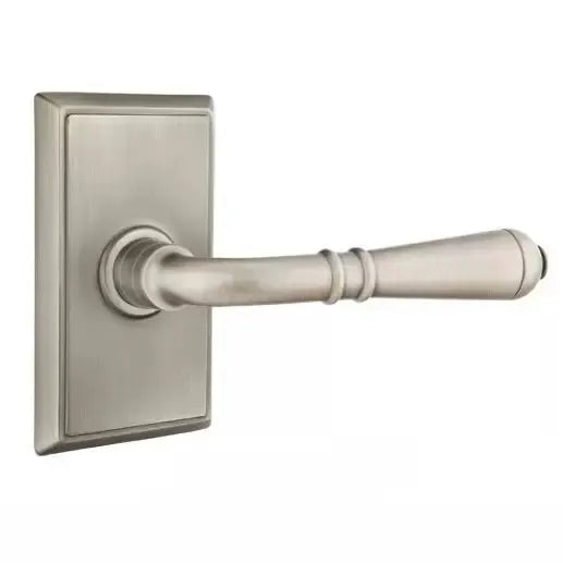 Emtek Turino Door Lever with Rectangular Rose by Emtek