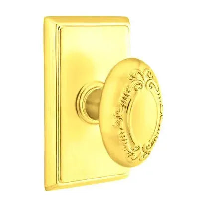 Emtek Victoria Knob with Rectangular Rose by Emtek