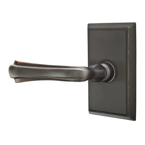 Emtek Wembley Lever with Rectangular Rose by Emtek