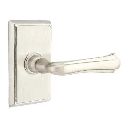 Emtek Wembley Lever with Rectangular Rose by Emtek
