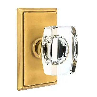 Emtek Windsor Door Knob with Rectangular Rose by Emtek