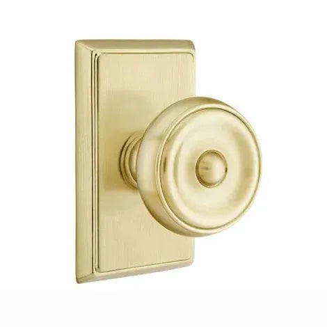Emtek Waverly Door Knob with Rectangular Rose by Emtek