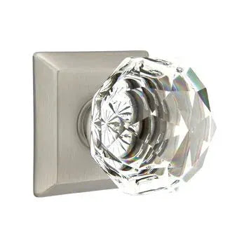Emtek Diamond Door Knob with Quincy Rose by Emtek