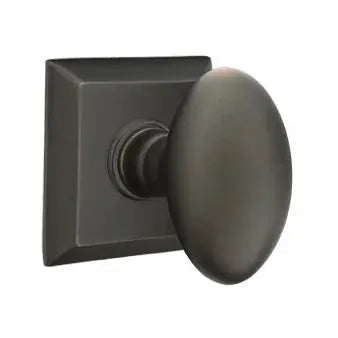 Emtek Egg Door Knob with Quincy Rose by Emtek