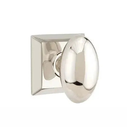 Emtek Egg Door Knob with Quincy Rose by Emtek