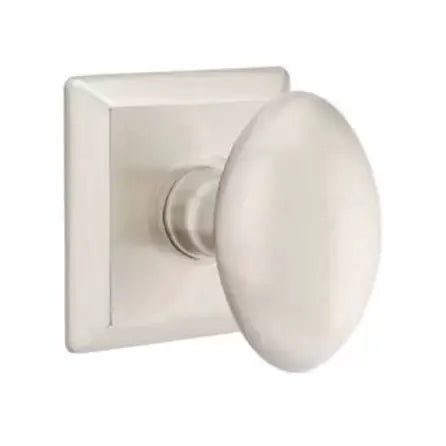 Emtek Egg Door Knob with Quincy Rose by Emtek