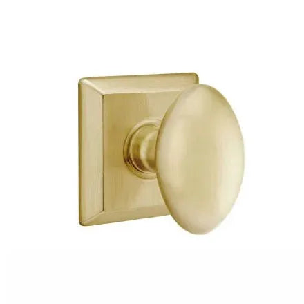 Emtek Egg Door Knob with Quincy Rose by Emtek