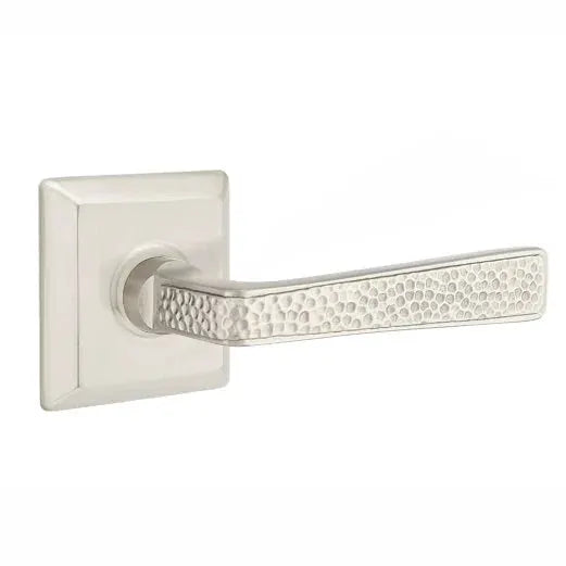 Emtek Hammered Door Lever with Quincy Rose by Emtek