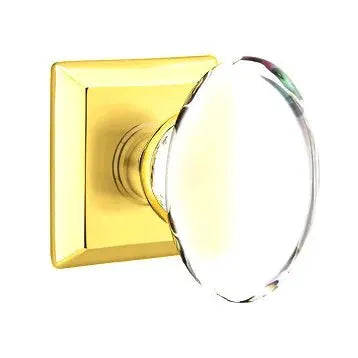Emtek Hampton Door Knob with Quincy Rose by Emtek