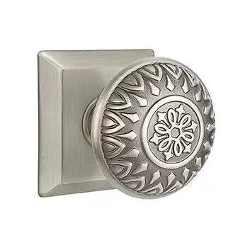 Emtek Lancaster Knob with Quincy Rose by Emtek
