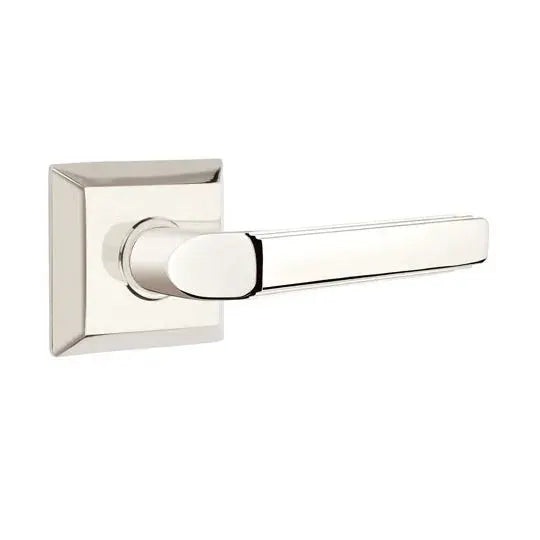 Emtek Milano Door Lever with Quincy Rose by Emtek