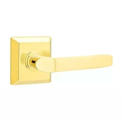 Emtek Milano Door Lever with Quincy Rose by Emtek
