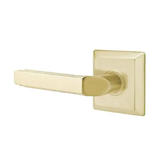 Emtek Milano Door Lever with Quincy Rose by Emtek