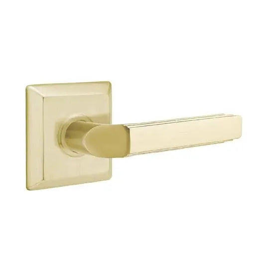 Emtek Milano Door Lever with Quincy Rose by Emtek